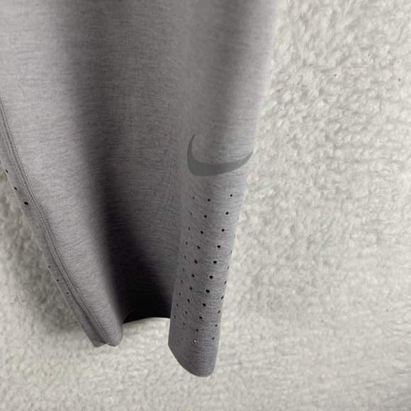 Nike Legging Womens‎ XL Gray Stretch Dri-Fit Zip Pockets Drawstring Cropped 8131 - Picture 7 of 11